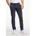 Chinohose LINDBERGH, Herren, Gr. 30, Länge 32, blau (navy), Stoff, Obermaterial: 57% Baumwolle, 39% Polyester, 4% Elasthan, casual, slim fit normal, Hosen, mit Stretch