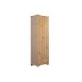 Garderobenschrank HOME AFFAIRE "Gotland, Drehtürenschrank, Garderobe", beige (natur), B:62,5cm H:193,7cm T:40cm, Massivholz, Schränke, aus massiver Kiefer, FSC-zertifiziert, Höhe 193 cm