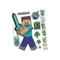 6 MINECRAFT Wandtattoos - Mehrfarbig - Baby