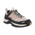 Wanderschuh CMP "RIGEL LOW WMN TREKKING SHOE WP", Gr. 37, sabbia, salmone, Synthetik, Leder, sportlich, Schuhe, wasserdicht