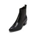 Chelseaboots MARC O'POLO "mit Innenzipper", Damen, Gr. 36, schwarz, Obermaterial: 100% Leder (Rind), unifarben, Schuhe