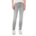 Slim-fit-Jeans MARC O'POLO DENIM "aus Organic Cotton-Mix", Damen, Gr. 25, Länge 34, every day grau wash, Obermaterial: 92% Baumwolle, 6% Elastomultiester, 2% Elasthan, unifarben, casual, slim fit lang, Jeans