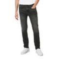 Slim-fit-Jeans MARC O'POLO DENIM "aus elastischem Bio-Baumwolle-Mix", Herren, Gr. 28, Länge 30, schwarz (multi, vintage schwarz), Obermaterial: 99% Baumwolle, 1% Elasthan, unifarben, casual, slim fit normal, Jeans