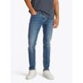 Slim-fit-Jeans TOMMY JEANS "Austin Slim Tapered", Herren, Gr. 30, Länge 32, blau (denim medium), Denim/Jeans, Obermaterial: 98% Baumwolle, 2% Elasthan, casual, regular fit lang, Jeans, Mit Gürtelschlaufen