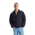 Outdoorjacke MARC O'POLO DENIM "mit Wattierung von Unifi REPREVE", Herren, Gr. L, blau, Obermaterial: 60% Baumwolle, 40% Polyamid, unifarben, sportlich, regular fit, Langarm elastischer Bund, Jacken