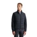 Outdoorjacke MARC O'POLO "mit weichen Scuba-Ärmeln", Herren, Gr. L, blau (schwarz navy), Obermaterial: 100% Polyester, unifarben, casual, regular fit, Langarm normaler Saum, Jacken