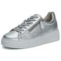 Plateau-Sneaker Gabor Comfort silber, 42