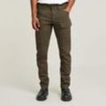 Cargohose G-STAR "Rovic Cargo regular tapered", Herren, Gr. 29, Länge 32, grau (gs grau), Web, Obermaterial: 99% Baumwolle, 1% Elasthan, casual, gerade, unten schmal lang, Hosen