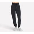 Jogginghose SKECHERS "SKECHLUXE ELEVATE JOGGER", Damen, Gr. M (38/40), N-Gr, schwarz (bold schwarz), Obermaterial: 53% Viskose, 39% Polyester, 8% Elasthan, sportlich, Hosen