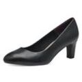 Pumps TAMARIS, Damen, Gr. 36, schwarz, Lederimitat, elegant, Schuhe, Tricherabsatz, Festtagsschuh, Abendschuh in klassischer Optik