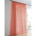 Gardine HEINE HOME Gr. 3, orange (terracotta), B:140cm H:225cm, Polyester, Gardinen