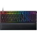 RAZER Huntsman V2, Gaming Tastatur, Opto-Mechanical, Razer Clicky Optical Switch (Lila), kabelgebunden, Schwarz