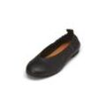 Ballerina MARC O'POLO "aus edlem Rindleder", Damen, Gr. 36, schwarz, Obermaterial: 100% Leder (Rind), unifarben, Schuhe