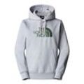 Kapuzensweatshirt THE NORTH FACE "M DREW PEAK PULLOVER HOODIE", Herren, Gr. L, tnf light grau heather, duck grün, Sweatware, Obermaterial: 76% Baumwolle, 24% Polyester, sportlich, Langarm Rippbündchen, Sweatshirts