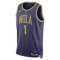 Zion Williamson New Orleans Pelicans 2024/25 City Edition Nike Dri-FIT NBA Swingman Trikot (Herren) - Lila