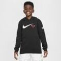 Chicago Bulls Club Fleece Essential Nike NBA-Hoodie (ältere Kinder, Jungen) - Schwarz