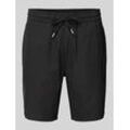 Regular Fit Bermudas aus Leinen-Baumwoll-Mix Modell 'barton'