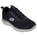 Sneaker SKECHERS "SUMMITS-TORRE", Herren, Gr. 40, schwarz (schwarz, taupe), Textil, casual, Schuhe, Freizeitschuh, Trainingsschuh, Schnürschuh mit Memory Foam