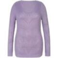 V-Pullover Anna Aura lila, 52