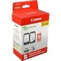 2 Canon Tinten 8287B008 Value Pack PG-545 + CL-546 4-farbig + Papier