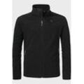 Fleecejacke SCHÖFFEL "Hiking Fleece Jk Style Qutang MNS", Herren, Gr. 48, schwarz (9990, schwarz), Oberstoff: 100% Polyester, sportlich, regular fit, hoch geschlossener Ausschnitt, Langarm, Jacken