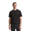 T-Shirt MARC O'POLO "aus reiner Bio-Baumwolle", Herren, Gr. L, 2er pack, schwarz, weiß, Obermaterial: 100% Baumwolle, unifarben, Basic, regular fit, Rundhals, Kurzarm Umschlagbund, Shirts