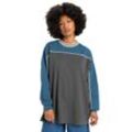 Funktionstop QUIKSILVER "Global Heat", Damen, Gr. M, grau (schwarz shadow), [Hauptstoff] 100% Baumwolle, Tops