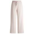 Pyjamahose BOSS "CI_Pants", Damen, Gr. L, N-Gr, rosa (light, pastel pink 680), Jersey, Obermaterial: 95% Baumwolle, 5% Elasthan, casual, ausgestellt, Hosen, mit BOSS Logoschriftzug