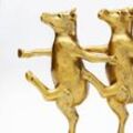 KARE Deko-Figur Dancing Cows, goldfarben, Polyresin, H 23 cm