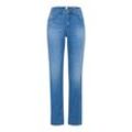 5-Pocket-Jeans BRAX "Style CAROLA", Damen, Gr. 38L (76), Langgrößen, blau, 75% Baumwolle, 17% Polyester, 5% Elastomultiester, 3% Elasthan, Jeans