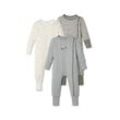 3 Pyjamas - Weiss/Gestreift - Baby - Gr.: 74/80