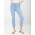 Raphaela by Brax Damen Hose Style LUCA 6/8 BLEACHED LIGHT BLUESLIGHTLYUSE, denim hellblau, Gr. 36