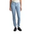 Slim-fit-Jeans MARC O'POLO "aus Organic-Cotton-Stretch", Damen, Gr. 31, Länge 32, blau, Obermaterial: 98% Baumwolle, 2% Elasthan, unifarben, casual, slim fit normal, Jeans