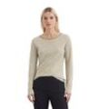 Langarmshirt MARC O'POLO "aus Organic Cotton", Damen, Gr. L, beige, Obermaterial: 100% Baumwolle, gestreift, Basic, regular fit, Rundhals, Langarm normaler Saum, Shirts