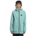 Funktionsparka JACK WOLFSKIN "TERRAVIEW 2L PARKA W", Damen, Gr. L (42/44), grün (soft, jade), Oberstoff: 100% POLYESTER ; Futter 1:00% POLYESTER, Jacken