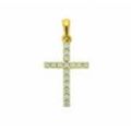 Kette ohne Anhänger ADELIA´S "333 Gold Kreuz Anhänger mit Zirkonia", gold, Halsketten, Damen, Gelbgold 333, Schmuckset - Set mit Halskette