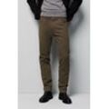 Chinos MEYER "Five-Pocket-Hose", Herren, Gr. 31, Länge 32, grau (taupe), 97% Baumwolle;3% Elasthan, unifarben, slim fit lang, Hosen, im unifarbenen Design