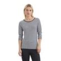 Langarmshirt MARC O'POLO "aus Organic Cotton", Damen, Gr. L, weiß (gestreift), Obermaterial: 100% Baumwolle, gestreift, Basic, regular fit, Rundhals, Langarm normaler Saum, Shirts