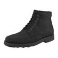 Schnürboots TIMBERLAND "ALDEN BROOK MID ZIP UP WATERPROOF BOOT", Damen, Gr. 41,5, schwarz, Leder, sportlich, Schuhe, Winterstiefel, Schnürstiefel, Winterschuhe, wasserdicht