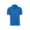 Poloshirt TRIGEMA "TRIGEMA Polohemd mit Brusttasche", Herren, Gr. L, blau (electric, blau), 100% Baumwolle, Basic, Kurzarm, Shirts