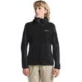 Kapuzenfleecejacke JACK WOLFSKIN "PRELIGHT TRAIL HOODY W", Damen, Gr. L (42/44), schwarz, Oberstoff: 84% POLYESTER, 16% ELASTHAN; Kontrastmaterial 1: 100% POLYESTER ; Futter 1:00% POLYESTER, Jacken