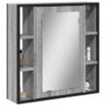 Bad-Spiegelschrank 60X16X60 Cm Holzwerkstoff | Farbe: Grau Sonoma