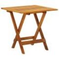 Gartentisch Klappbar Ø 46 Cm Massivholz Akazie | Farbe: Braun | Form: Quadratisch