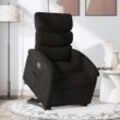 Relaxsessel Mit Aufstehhilfe Elektrisch Stoff Schwarz | Mit Massage: Nein | Modell: Manuelles Neigesystem