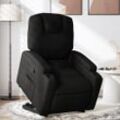 Relaxsessel Mit Aufstehhilfe Elektrisch Stoff Schwarz | Mit Massage: Nein | Modell: Manuelles Neigesystem