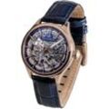 Automatikuhr CARL VON ZEYTEN "Horbach", blau, Armbanduhren, Damen, Armbanduhr,Damenuhr, Skelettuhr, Made in Germany, Mechanische Uhr