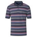 Poloshirt CASAMODA "CASAMODA Polo-Shirt gestreift", Herren, Gr. 4XL, blau (dunkelblau), 50% Baumwolle, 50% Polyester, Shirts