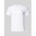 Slim Fit T-Shirt mit Logo-Stitching