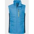 Funktionsweste SCHÖFFEL "Hybrid Vest Stams M", Herren, Gr. 48, blau (8320, blau), Oberstoff : 100% Nylon Oberstoff Seitenteile: 94% Polyester 6% Elasthan Futter : 100% Polyester Wattierung : 100% Polyester, sportlich, ohne Ausschnitt, Westen