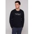 Sweater CMPD, Herren, Gr. 4XL, blau, Material: 100% Baumwolle, bedruckt, casual, lässig geschnitten, Rundhals, Langarm eingesetzt Rippbündchen, Sweatshirts, aus Baumwolle